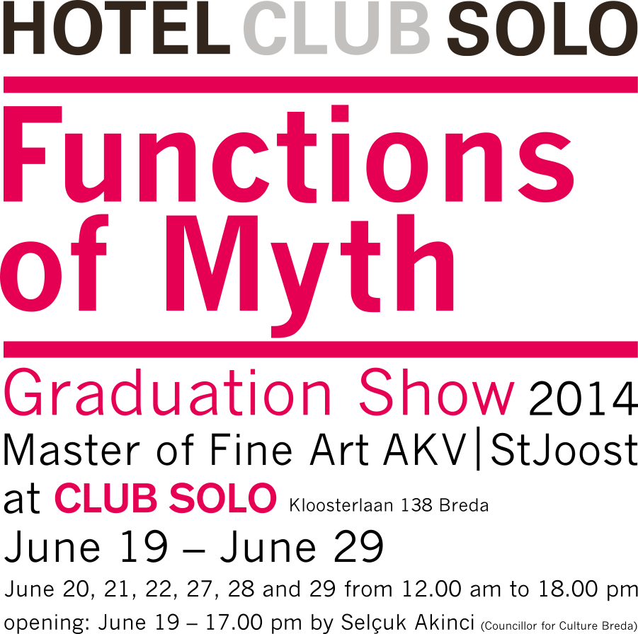Alexandros Kaklamanos | Functions of Myth – Graduation Show at Club Solo, Breda